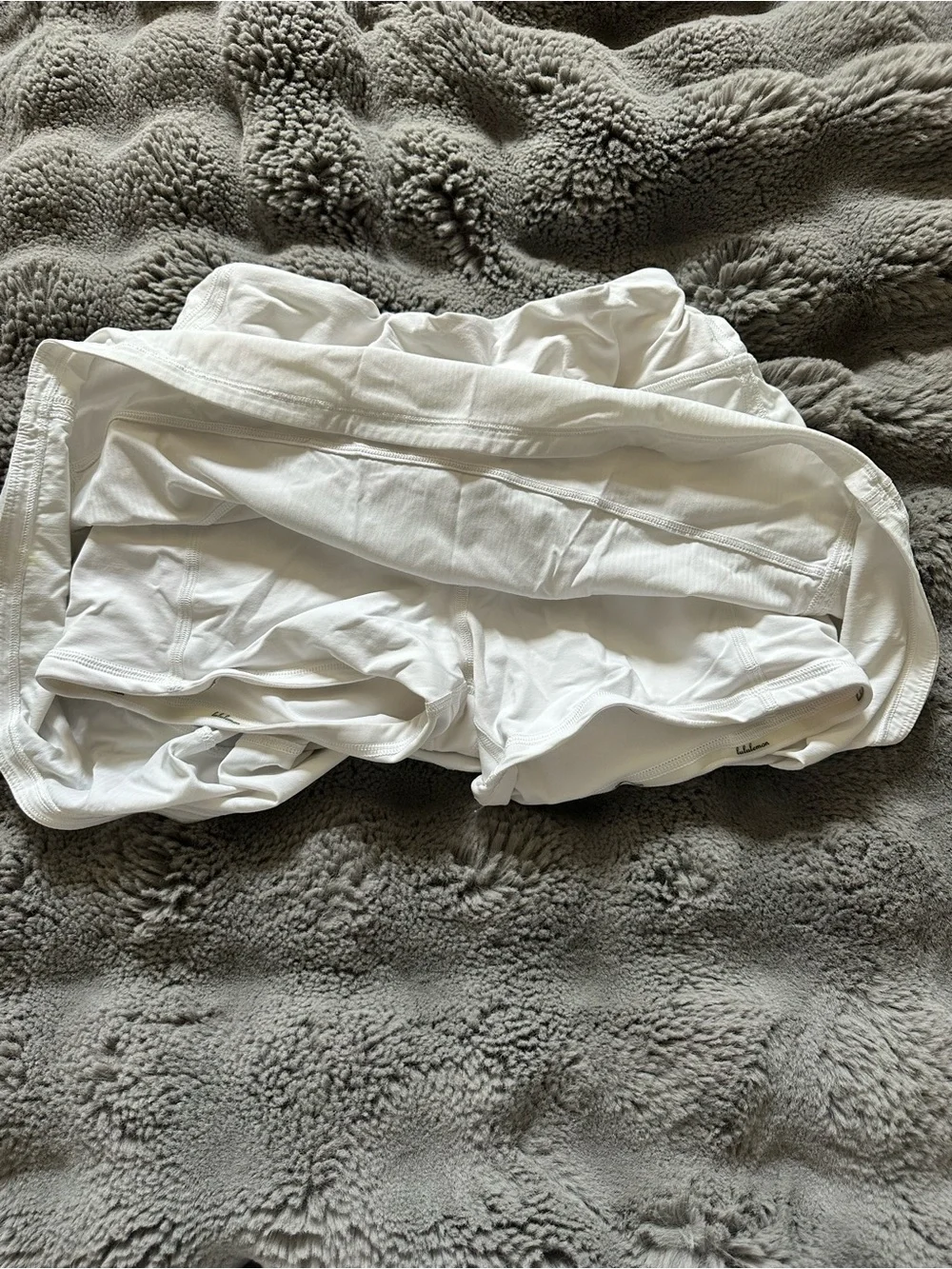 lululemon athletica White Tiered Mini Skirt